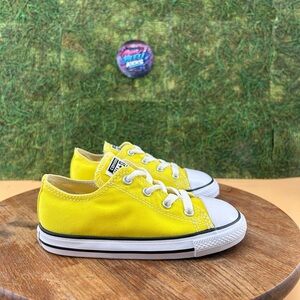 Converse Bright Yellow Low-Tops with White Trim